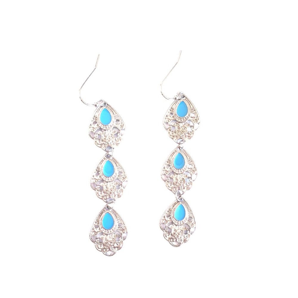 Bella Blue Drop Earrings
